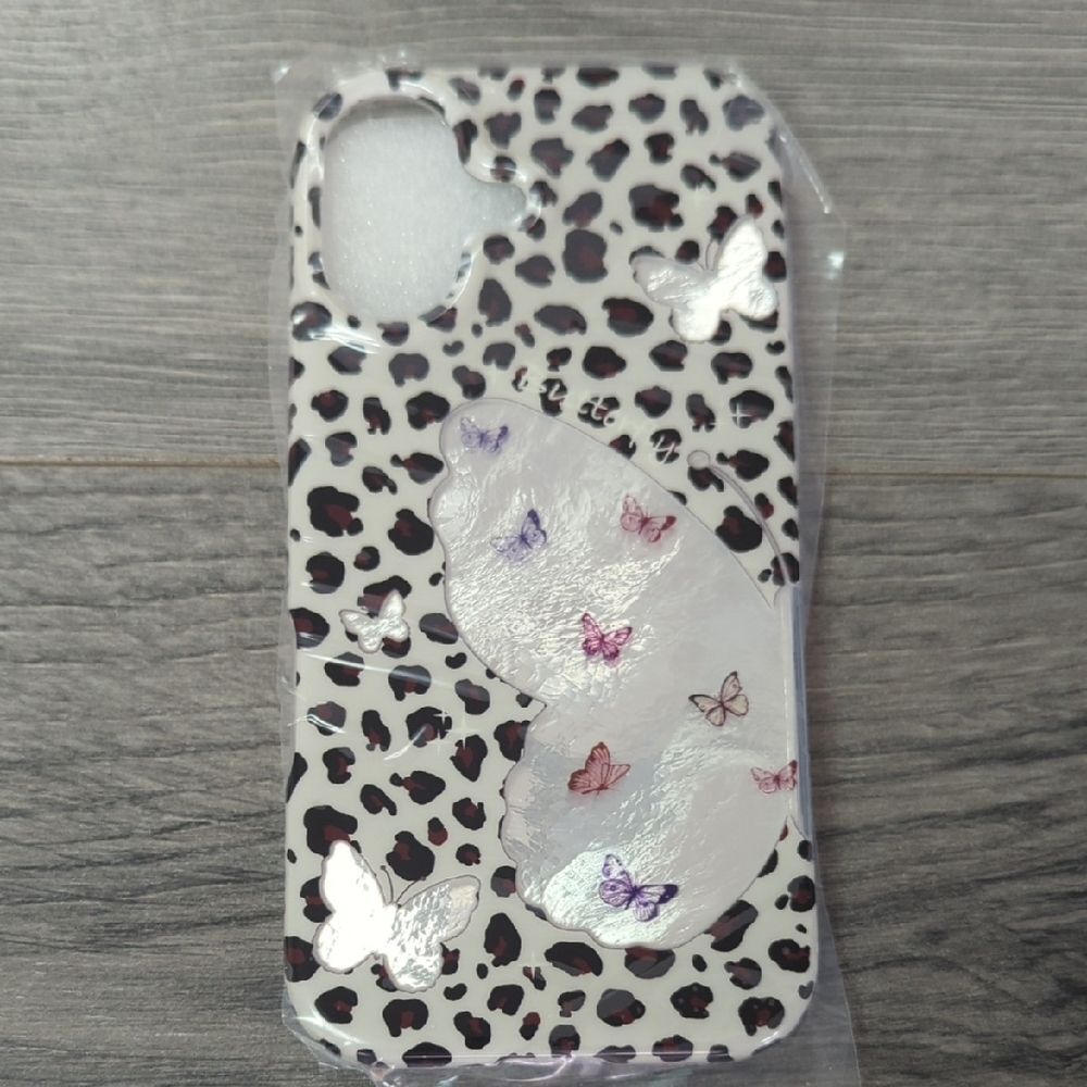 iPhone 17 Leopard Butterfly Phone Case